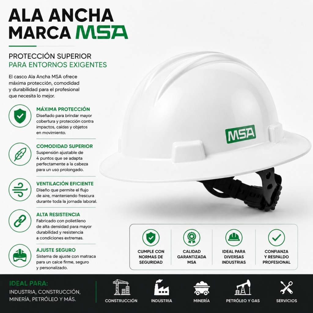 Ala ancha marca MSA